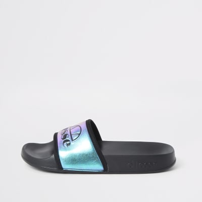 Ellesse - Metallic blauwe slipper