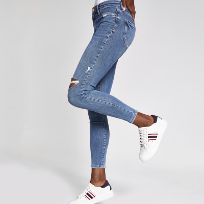Moly – Mittelblaue Jeggings