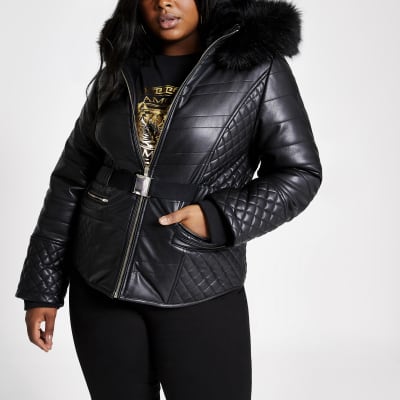 river island plus size coats