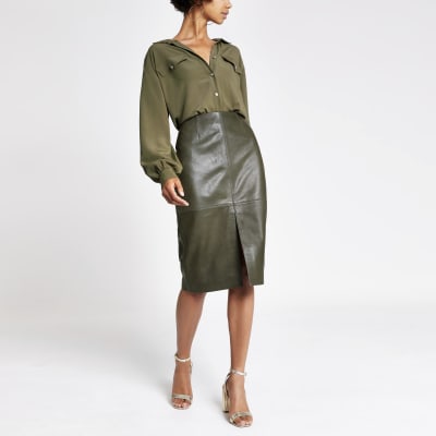 Dunkelgrauer Bleistift aus Leder