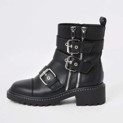 black western buckle boots