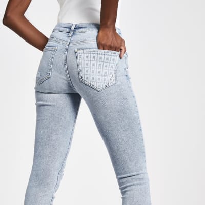 Amelie - Lichtblauwe superskinny jeans