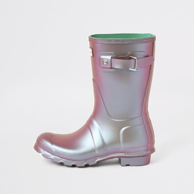 Hunter Original green wellington boot