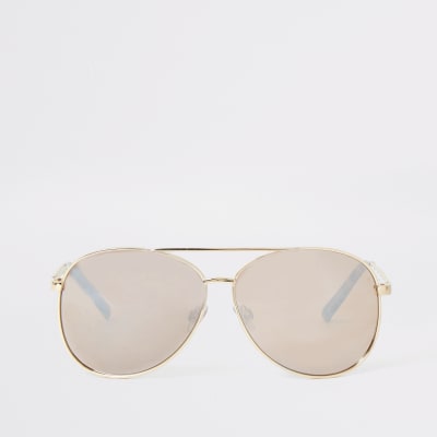 Pilotensonnenbrille in Gold