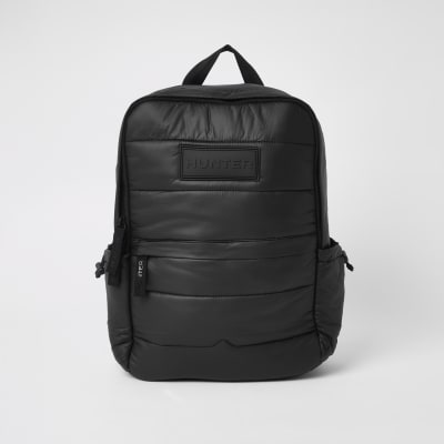 Hunter Originals black padded puffer backpack