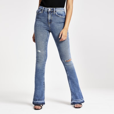 Jean bootcut bleu moyen