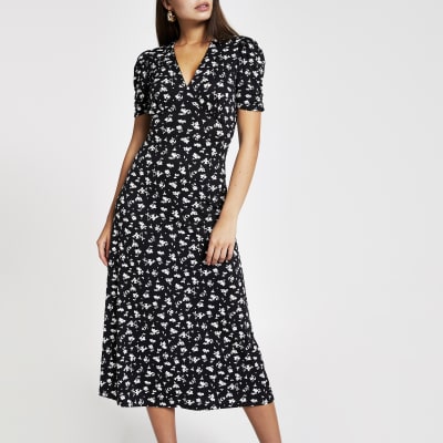midi tea dress uk