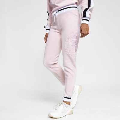 pink petite joggers