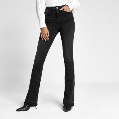 Schwarze Bootcut Jeans