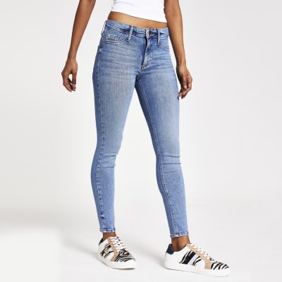 RI Petite - Molly - Lichtblauwe skinny denim jegging