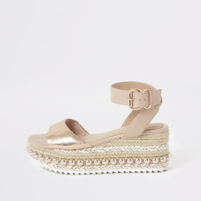river island white studded espadrilles