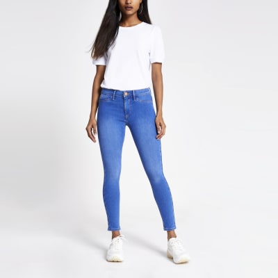 RI Petite - Molly denim jegging met halfhoge taille