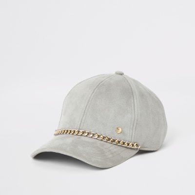 Graue Baseball-Kappe