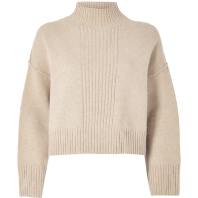 High Neck Knitted Jumper