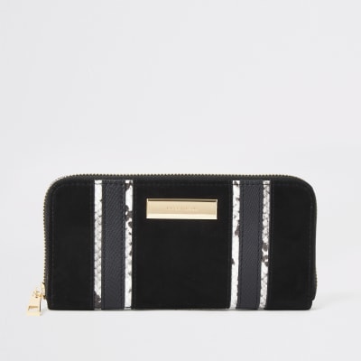 Porte-monnaie noir zippé