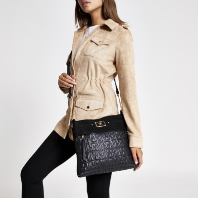 Black RI stitch messenger
