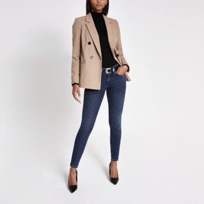 Amelie - Donkerblauwe superskinny jeans