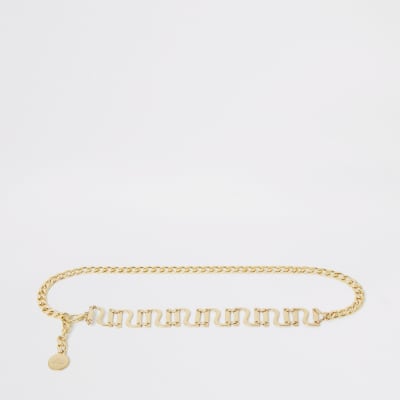 RI-Kettengürtel in Gold
