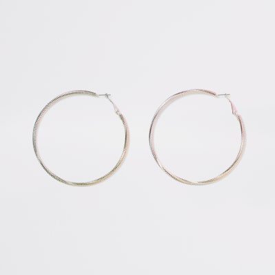 Roze ombré oorringen