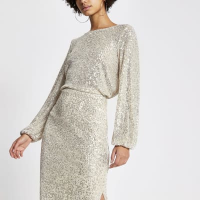 sequin balloon sleeve