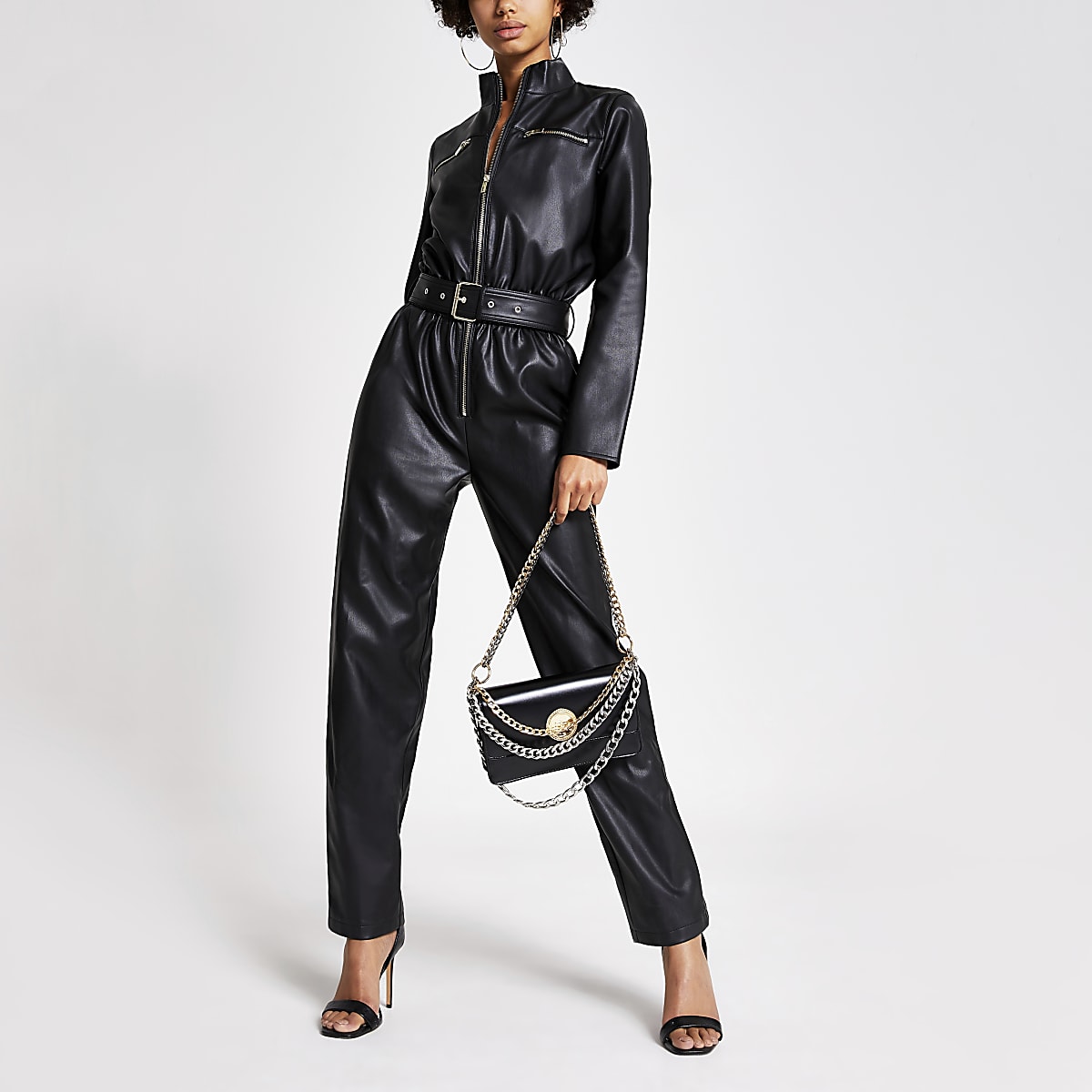 The faux leather River Island boiler suit that everyone in the office ...