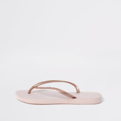 Havaianas  – Schmale Flip Flops in hellem Pink