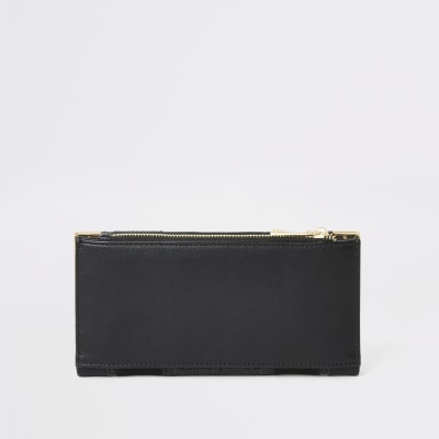 Black diamante embellished foldout purse