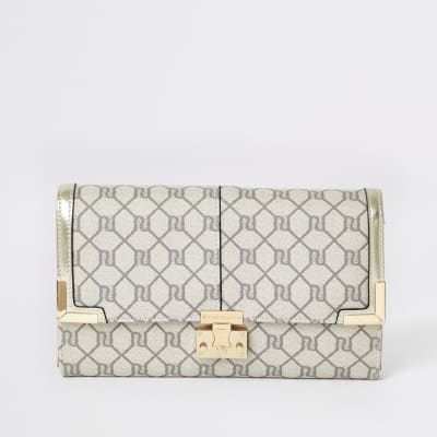 Portefeuille de voyage gris avec logo RI