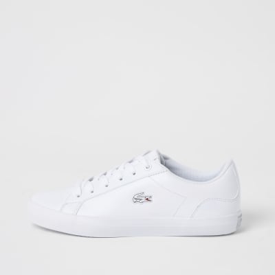 lacoste lerond leather trainers