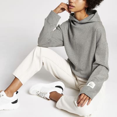 Dua Lipa x Pepe Jeans - Hoodie in Grau