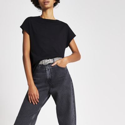 Dua Lipa x Pepe Jeans - T-Shirt in Schwarz