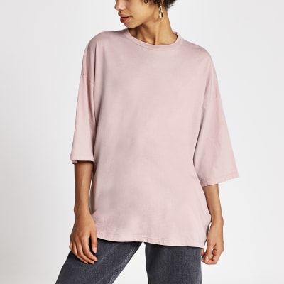 Dua Lipa x Pepe Jeans - Roze oversized T-shirt