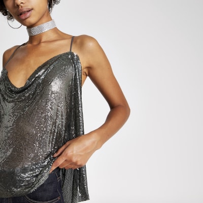 Dua Lipa x Pepe Jeans - Maliën cami overslagtop