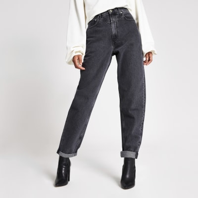 Dua Lipa x Pepe Jeans - Schwarze Jeans im Washed-Look