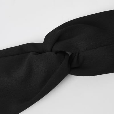 Black twisted front headband