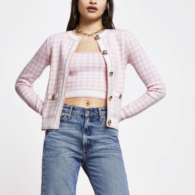 pink cardigan river island