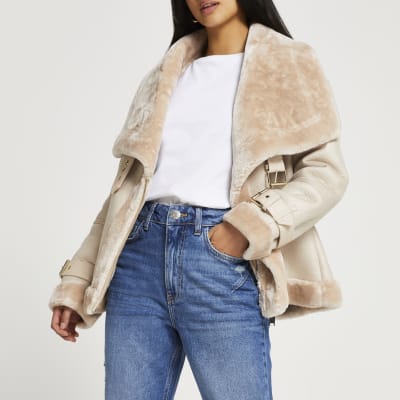 river island petite aviator jacket