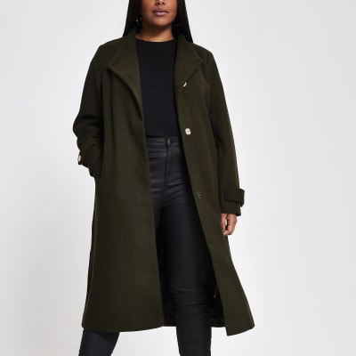 river island wrap coat