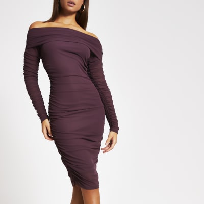 river island purple dress