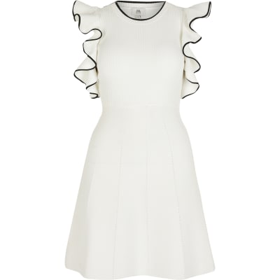 river island cold shoulder dress