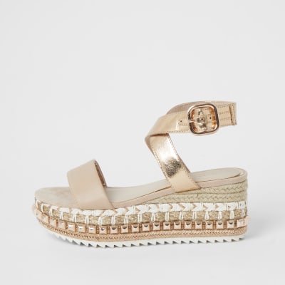 river island white studded espadrilles