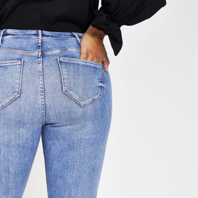 Plus blue Molly mid rise jeggings