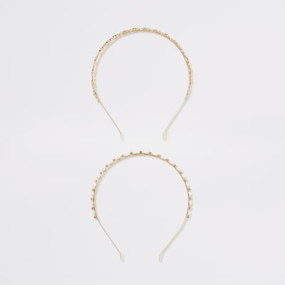 Gold embellished headband 2 pack