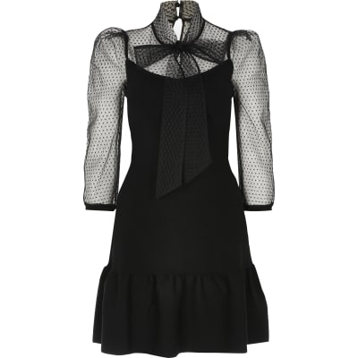 Bow Tie Mini Dress