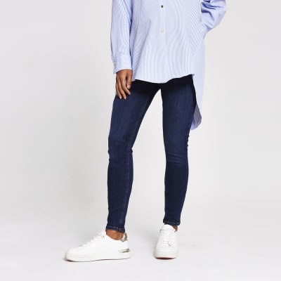 Blauwe zwangerschap Molly jeggings