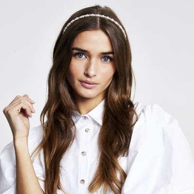 Rose gold embellished headband 2 pack