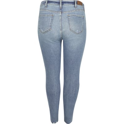 Plus blue Amelie mid rise skinny jeans