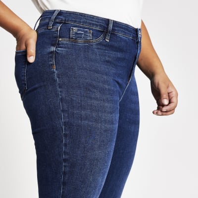 Plus blue Molly mid rise jeggings