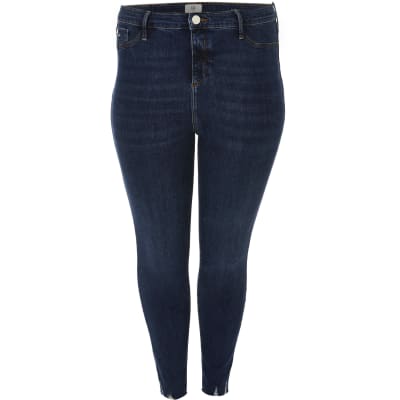 Plus blue Molly mid rise jeggings