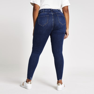 Plus blue Molly mid rise jeggings